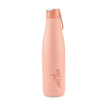 Milton Fame 800 Thermosteel Water Bottle, Thermos Flask 740ml, Insulated Bottle, Thermo Flask 24 Hours Hot and Cold, Water Bottle for School, Peach