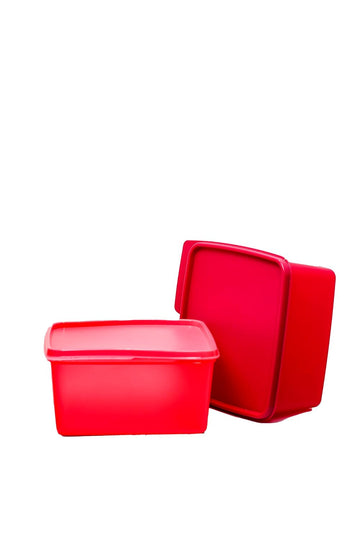 AirLock Keep Tab 1200 ml Plastic Utility Container | Airtight Storage Box, Pack of 2, Multicolor | BPA-Free, Stackable & Reusable