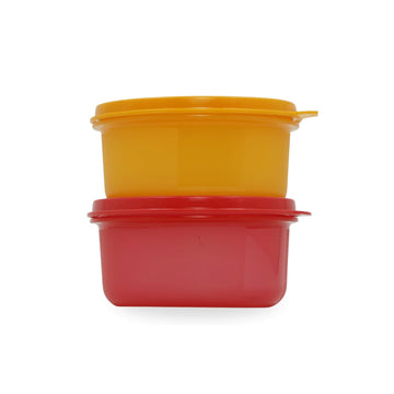 AirLock Tropical Executive Lunch Box Bowl | Airtight Food Storage Container | Leak-Proof, BPA-Free, Microwave | Ideal for Office | Pack of 2 Sets | Multicolor