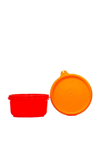 AirLock Tropical Twin Lunch Box Bowls | Airtight Food Storage Containers | Plastic, Multicolour Each Set of 2 for Office, School & Travel
