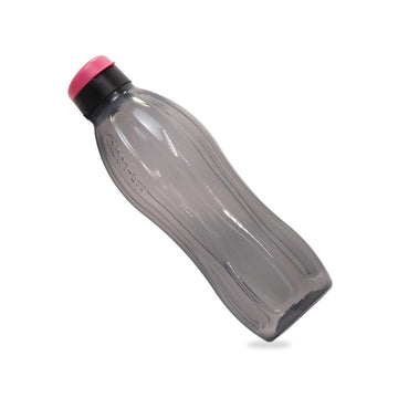AirLock Aquasafe Fliptop Water Bottle 750 ml | Fridge Bottle for Travel Office Gym | Leakproof Black Bottle | Lightweight and Durable Plastic Sipper | Set of 1 | Pink Bottle Cap