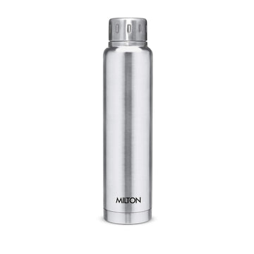 MILTON Thermosteel Elfin 500 Bottle, (Steel Plain, Silver), 500 Ml