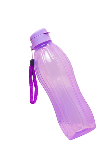 Aquasafe Fliptop Water Bottle - 1 Litre | Reusable Fridge Bottle, BPA Free and Leak Proof Bottles for Travel, Work, Set of 1, Purple