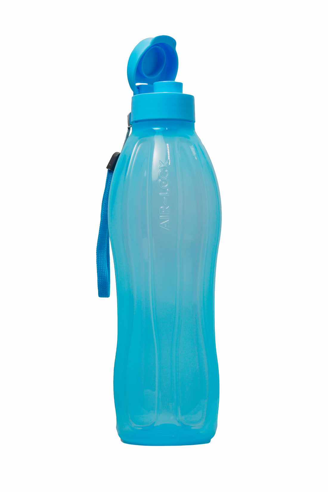 Aquasafe Fliptop Water Bottle - 1 Litre | Reusable Fridge Bottle, BPA Free and Leak Proof Bottles for Travel, Work,  Set of 1, Blue