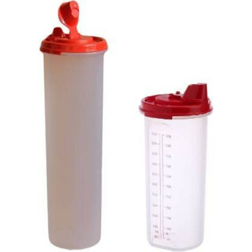 Tupperware Mega Middi Cooking Oil Dispenser 1100 ml 650 ml Pack of 2 (Multicolor)
